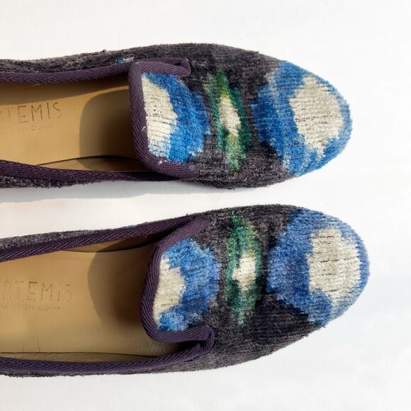 Artemis Kilim Ikat Print Loafer Handmade EU 38 - Picture 3 of 8